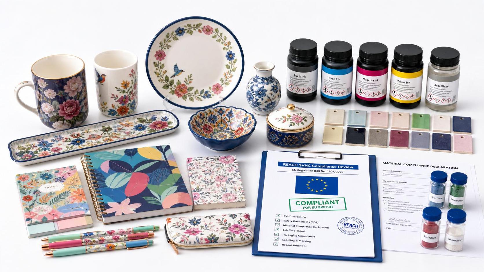 REACH Update Adds 12 SVHCs, Pressuring Stationery and Ceramics Exports