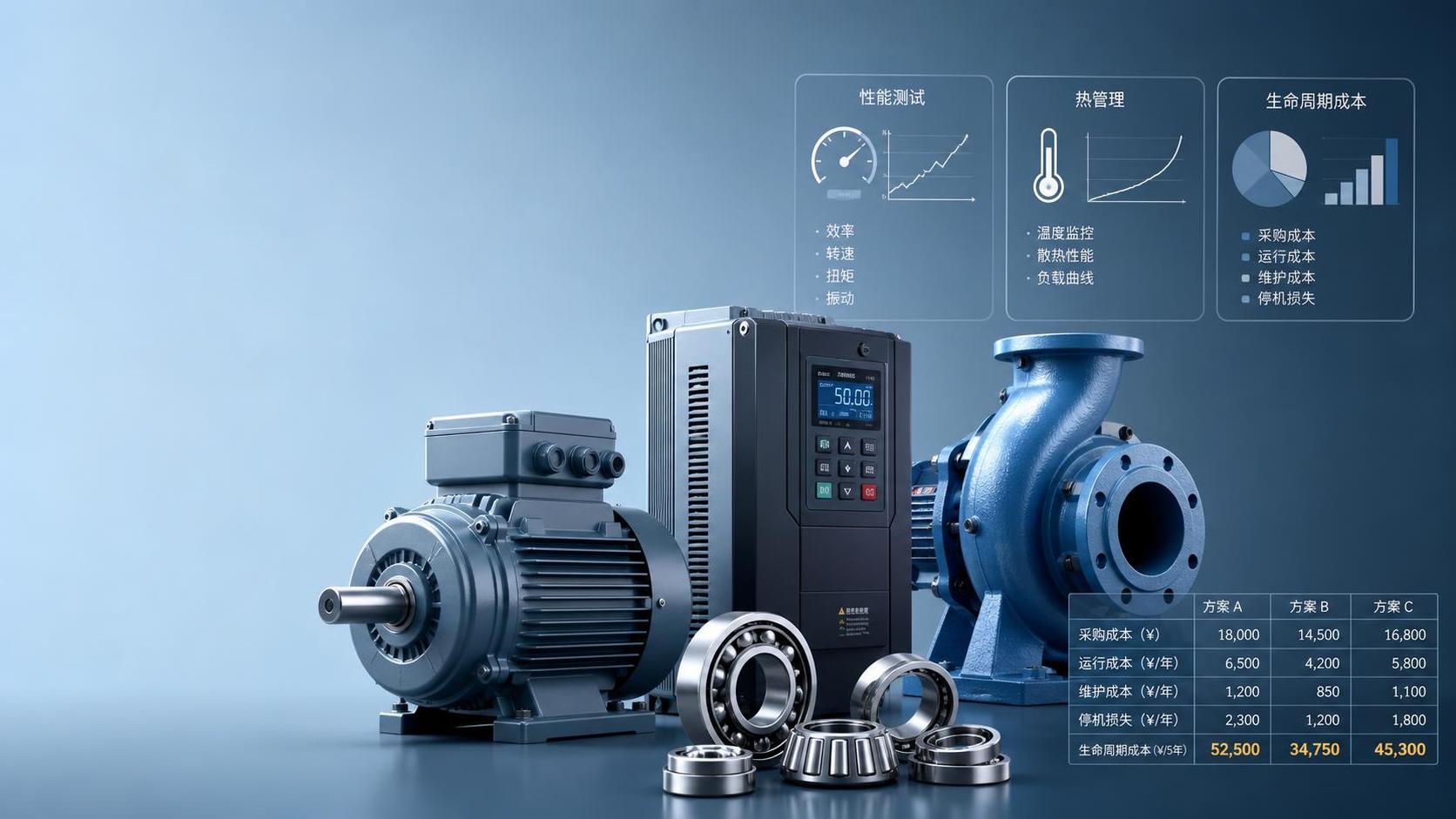 How to Evaluate High Efficiency Electromechanical Components for Performance and Lifecycle Cost
