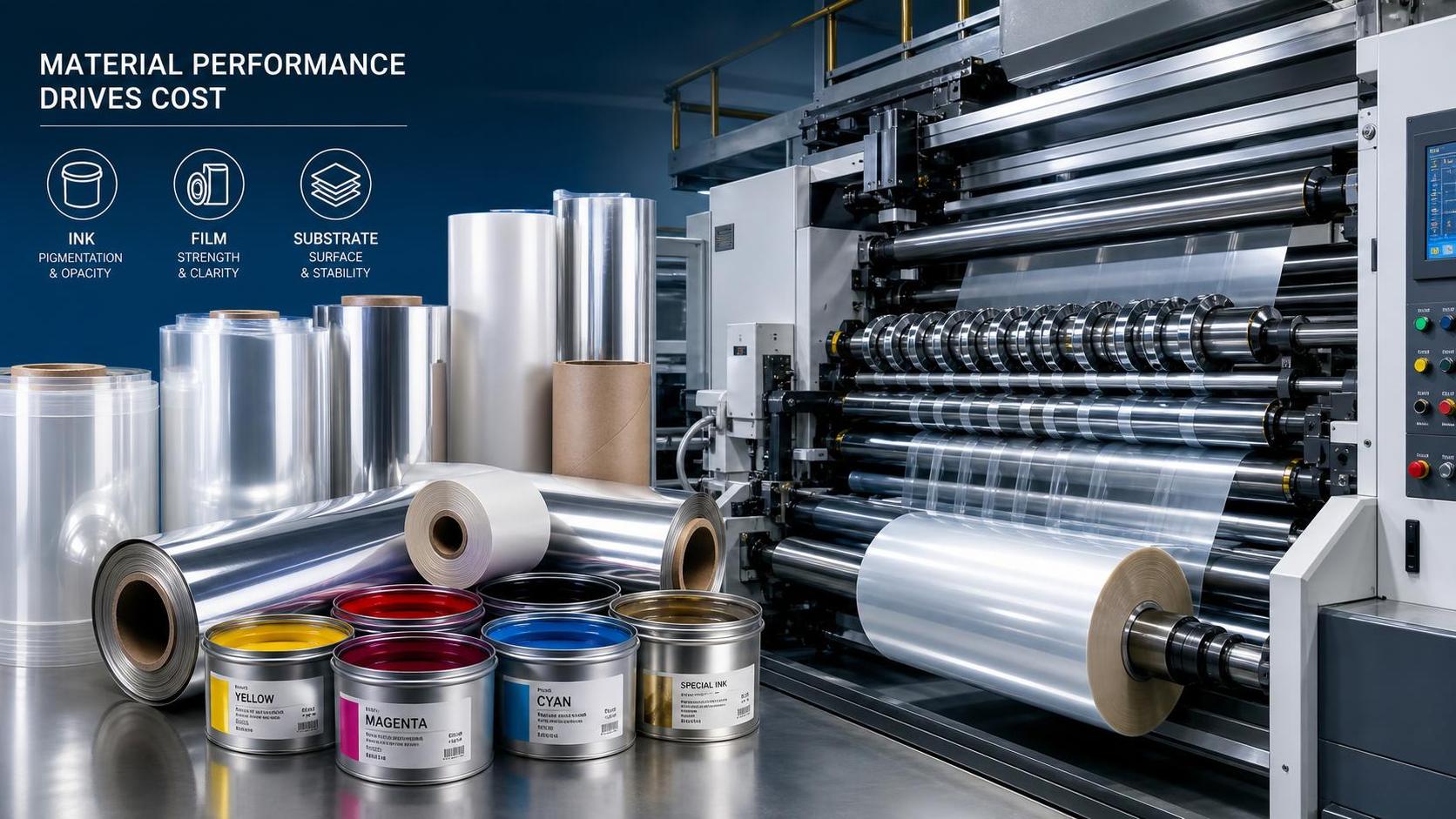 What Drives Industrial Printing Materials Cost Across Ink, Film, and Substrates?