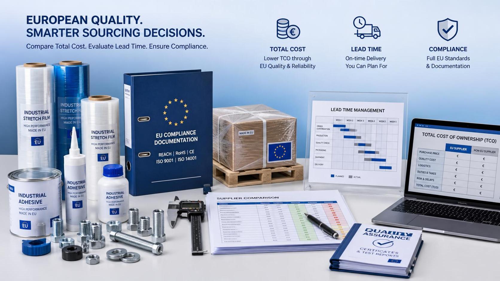 How to Compare Manufacturing Materials in Europe by Cost, Lead Time, and Compliance