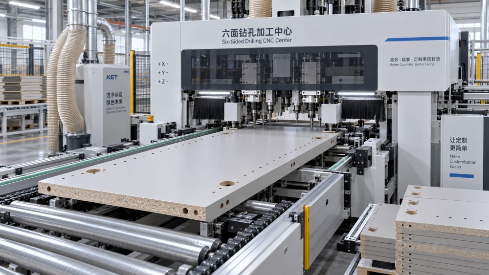 Evaluating Six-Sided Drilling for Custom Cabinet Panel Production Evaluating Six-Sided Drilling for Custom Cabinet Panel Production
