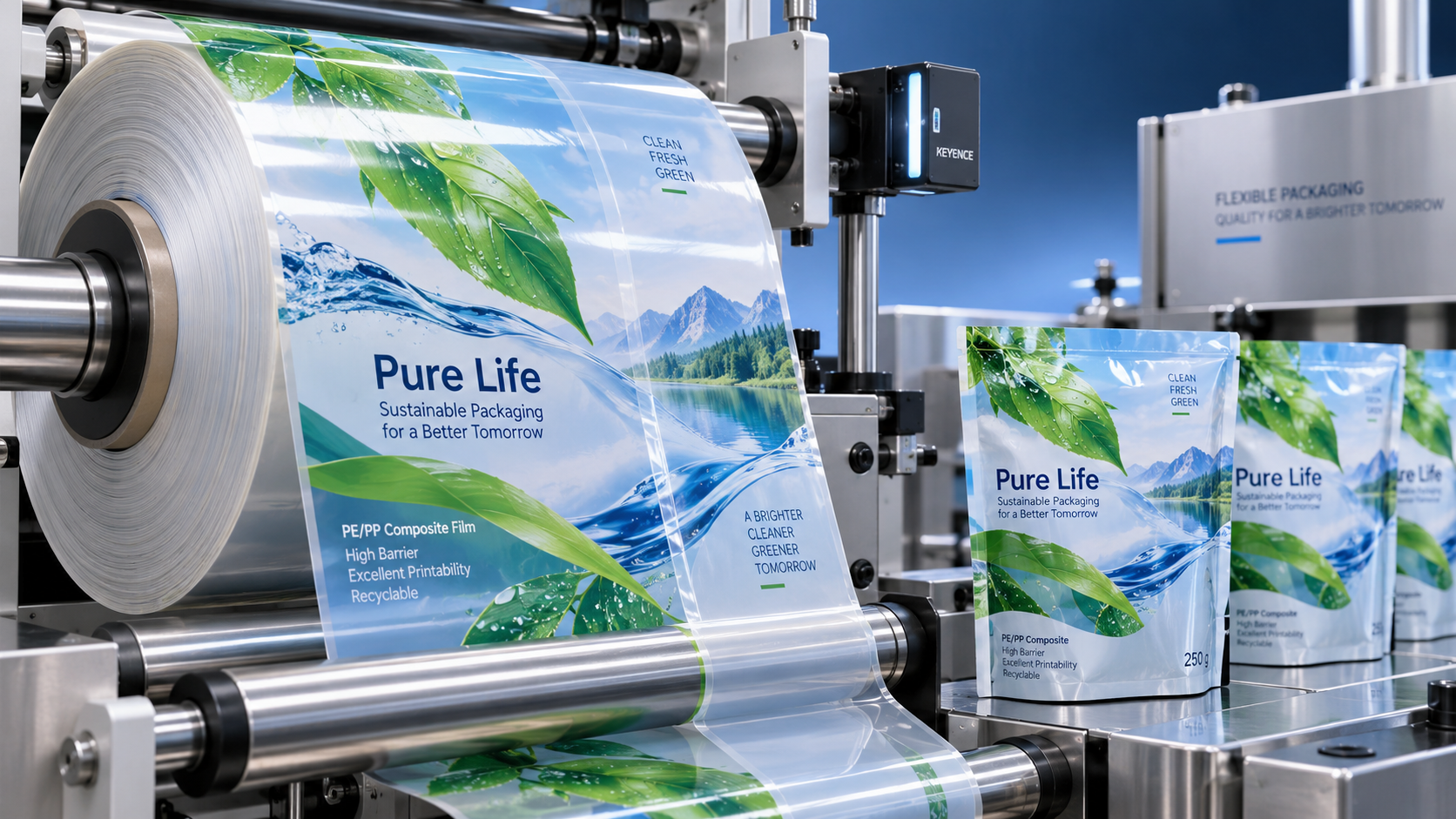 Which printing materials prevent ink cracking on flexible packaging?