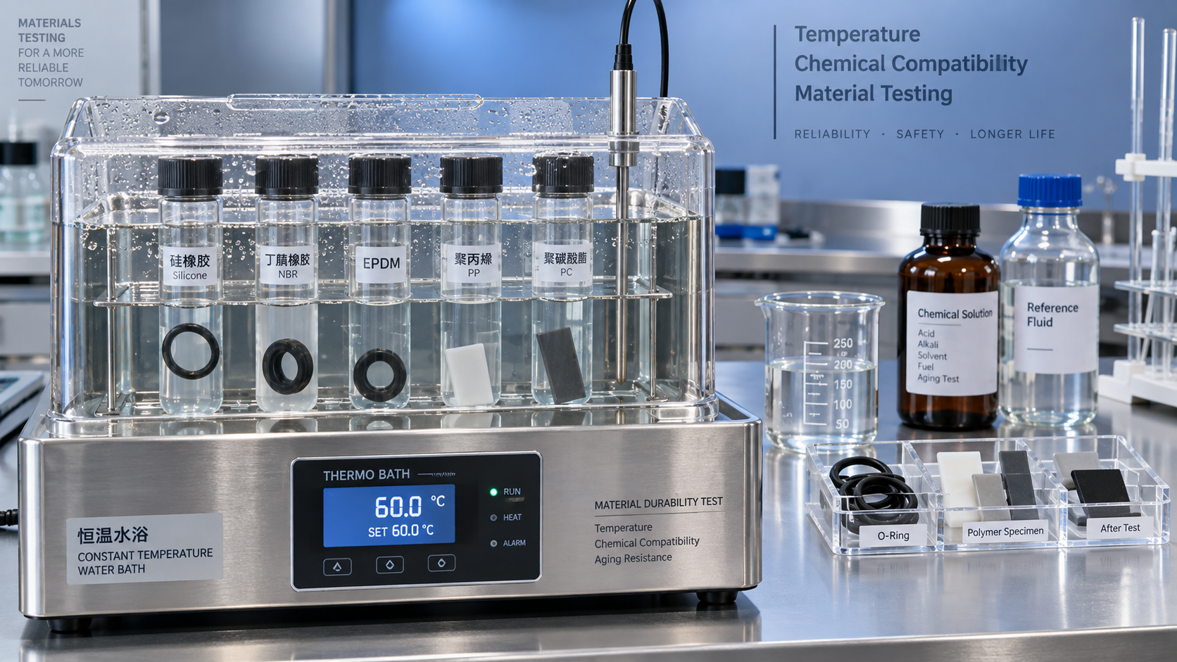 How temperature affects material compatibility with chemicals