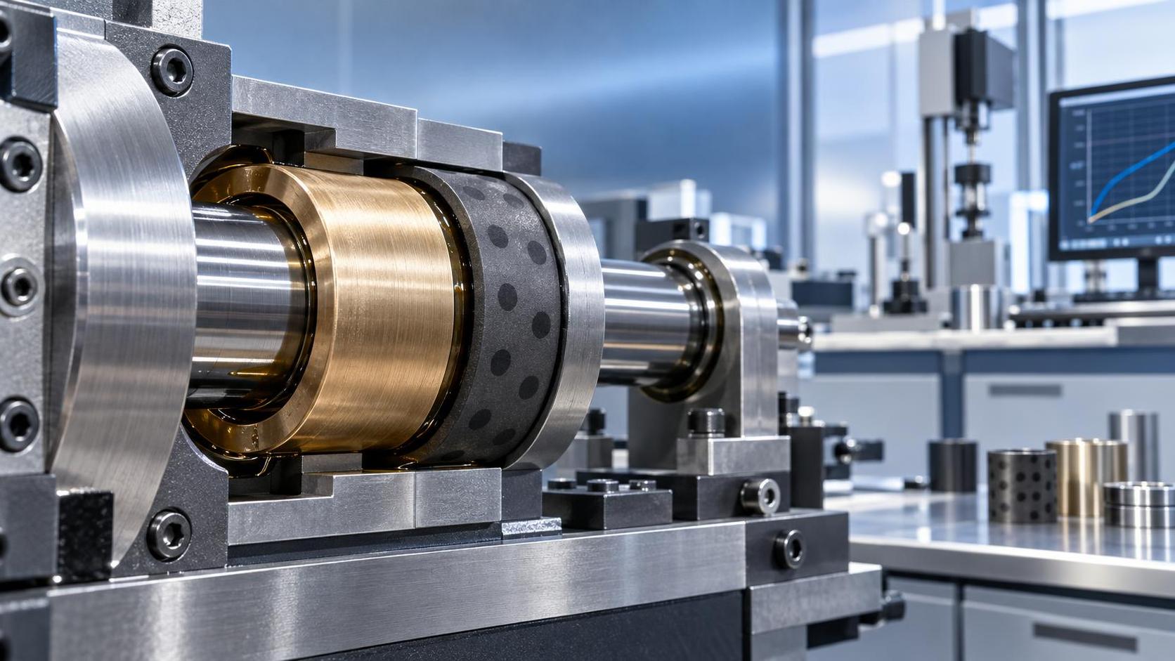 Component material comparison for wear resistance in moving parts Component material comparison for wear resistance in moving parts
