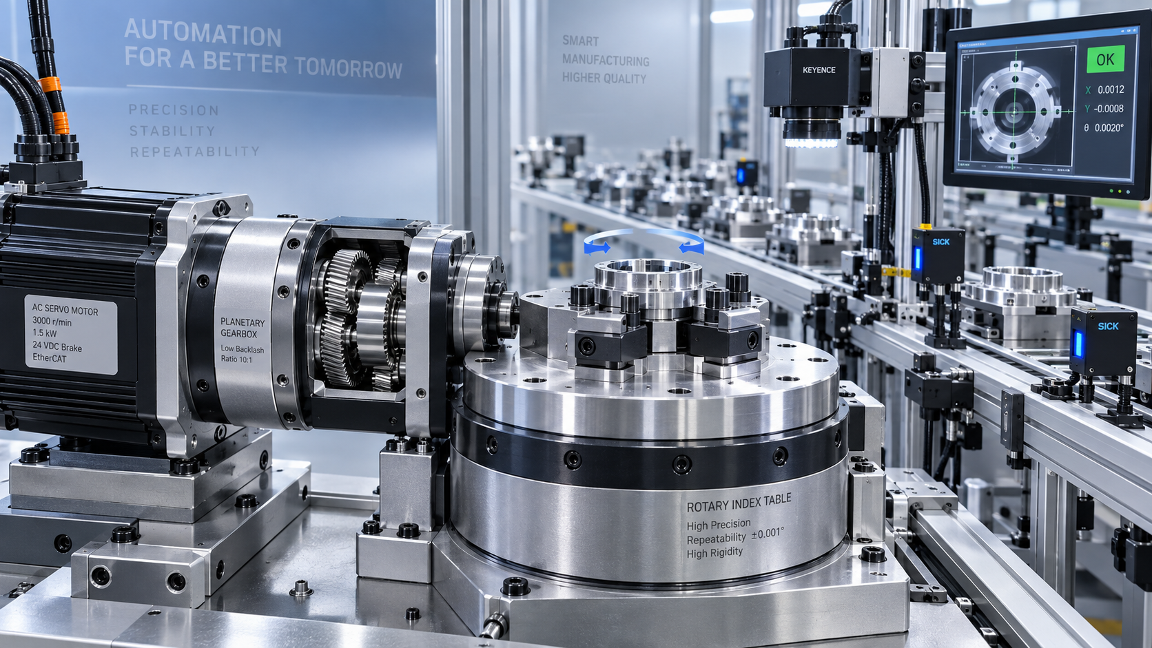 When does a low backlash transmission improve positioning accuracy?