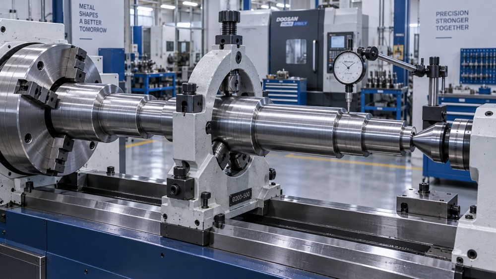 Can a machining supplier hold tight tolerances on large shafts?