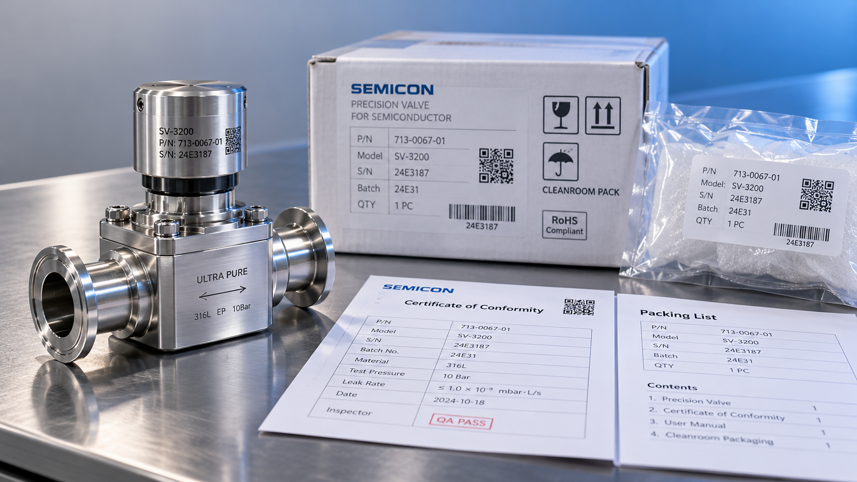 How to verify traceability of OEM semiconductor equipment components