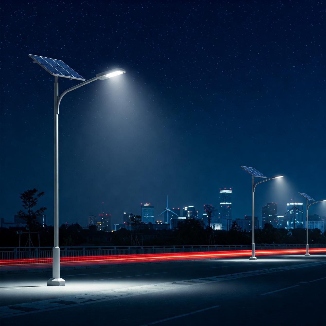Éclairage solaire intelligent : l'avenir de l'éclairage public urbain