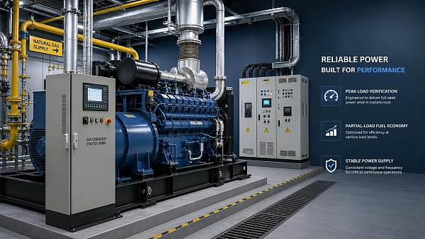 How to Size a Gas Generator Set for Peak Load and Fuel Cost