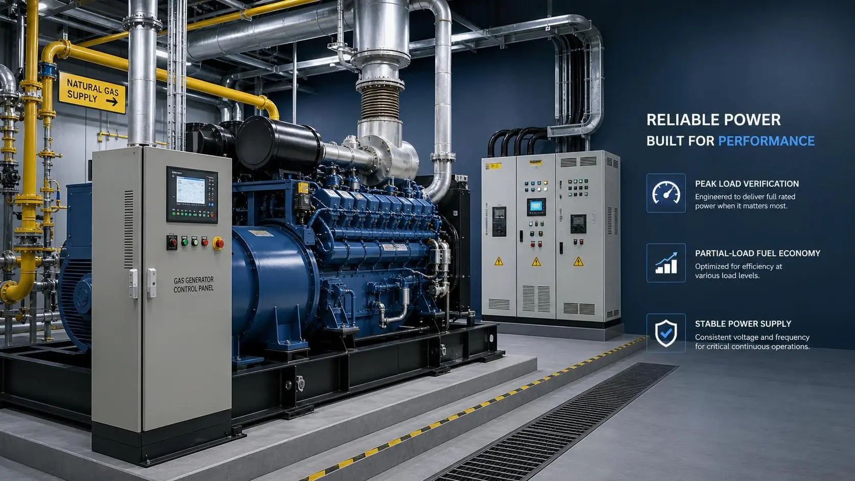 How to Size a Gas Generator Set for Peak Load and Fuel Cost