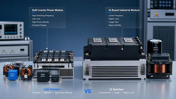 When do gallium nitride devices for inverters justify the higher upfront cost?