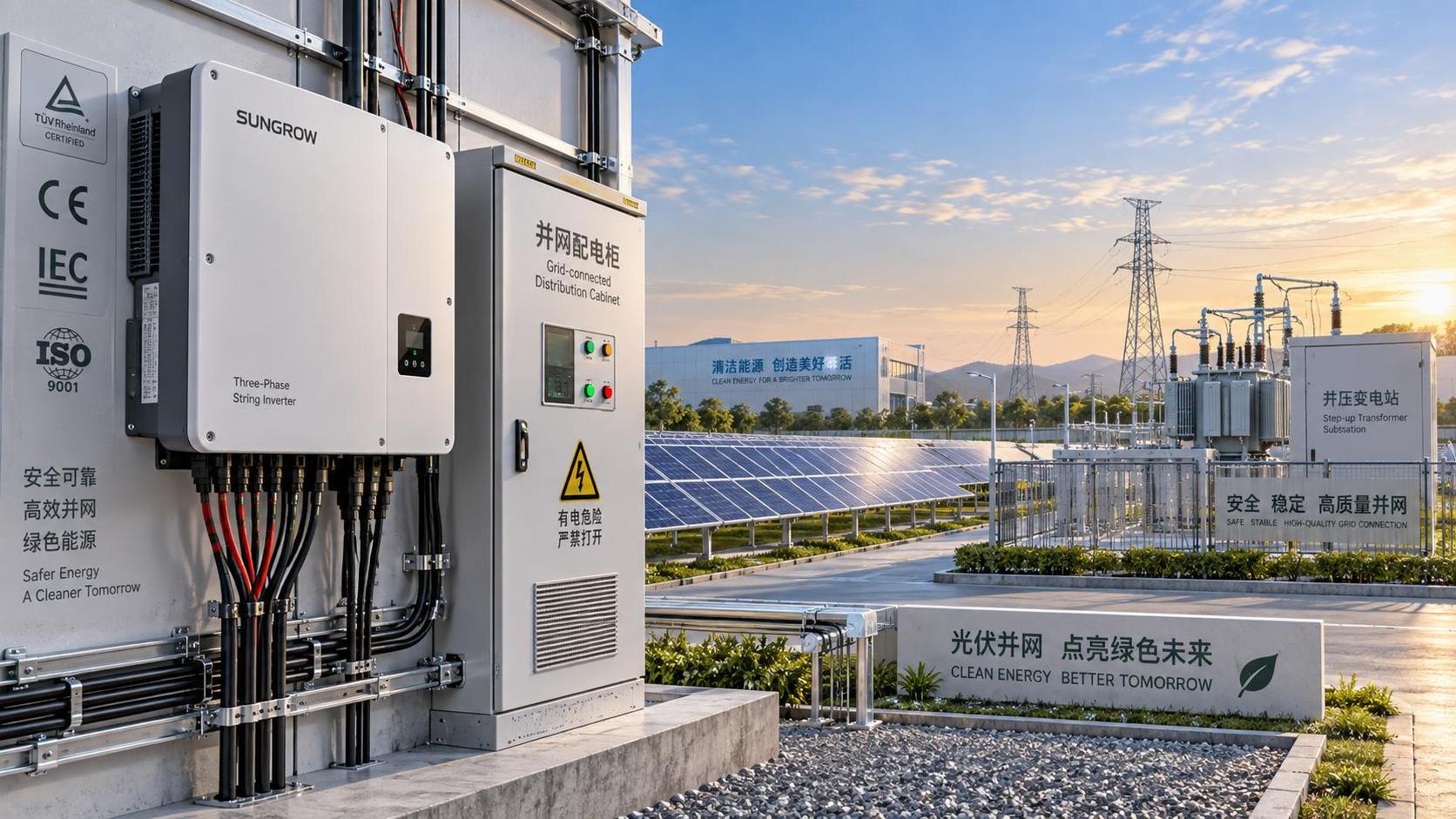 Which inverter technology standards apply to grid-connected systems?