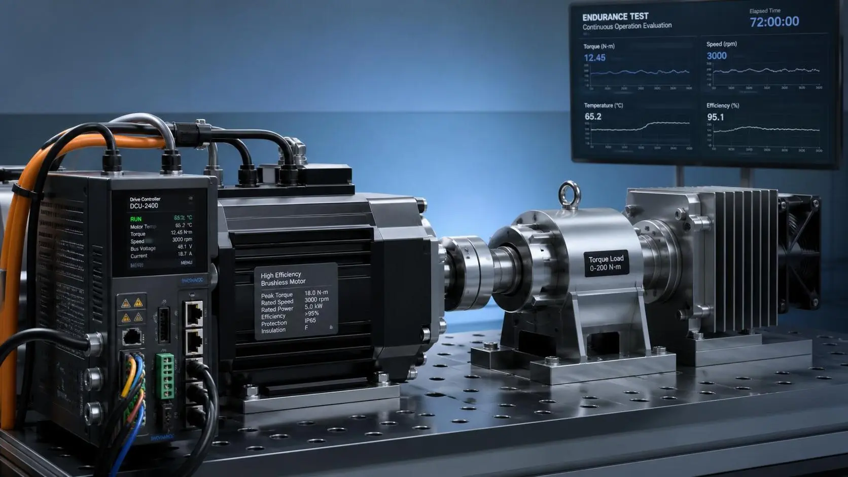 How to Evaluate a High Efficiency Brushless Motor for Torque, Heat, and Duty Cycle