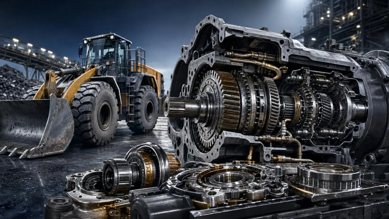 When Heavy Equipment Transmission Wear Starts Cutting Output