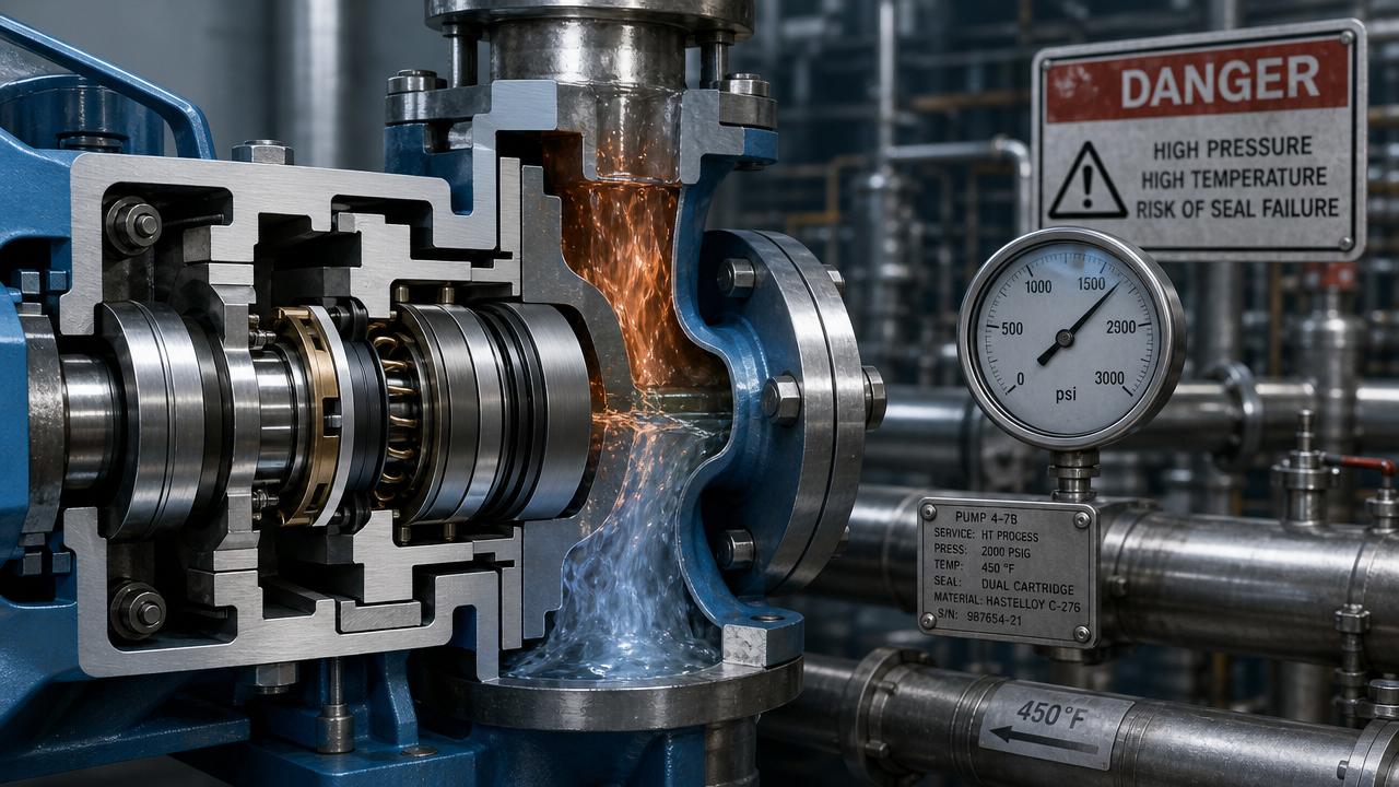 How to Choose Mechanical Seals for Extreme Conditions: Materials, Pressure, and Failure Risks