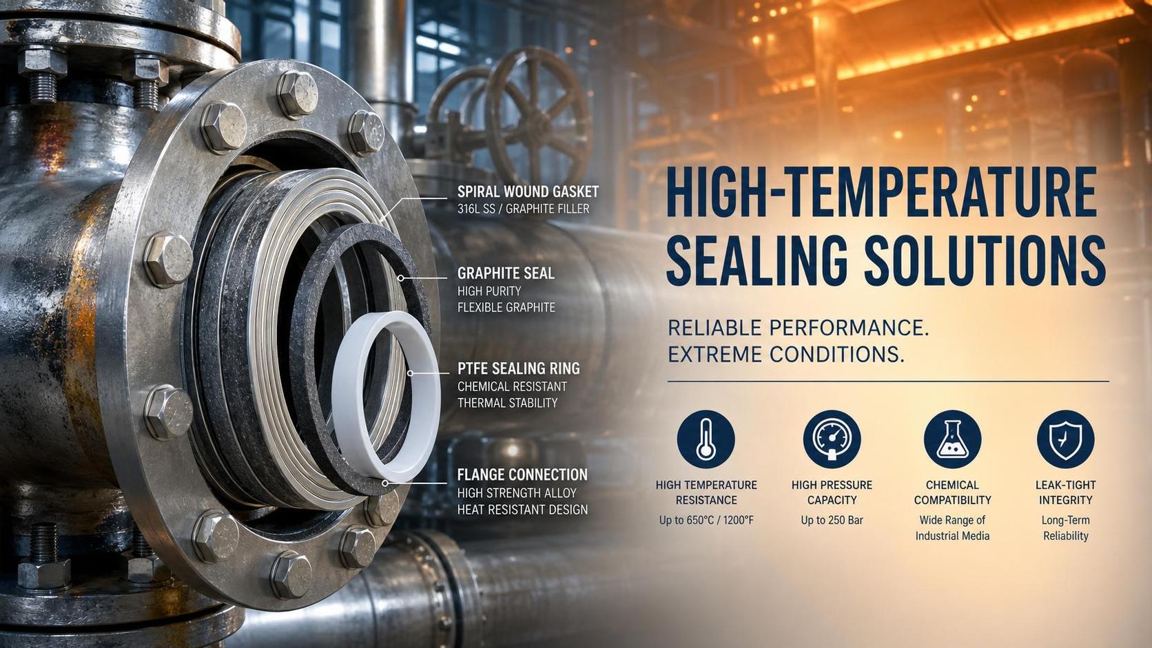 Sealing Technologies for High-Temperature Environments: Materials, Limits, and Fit