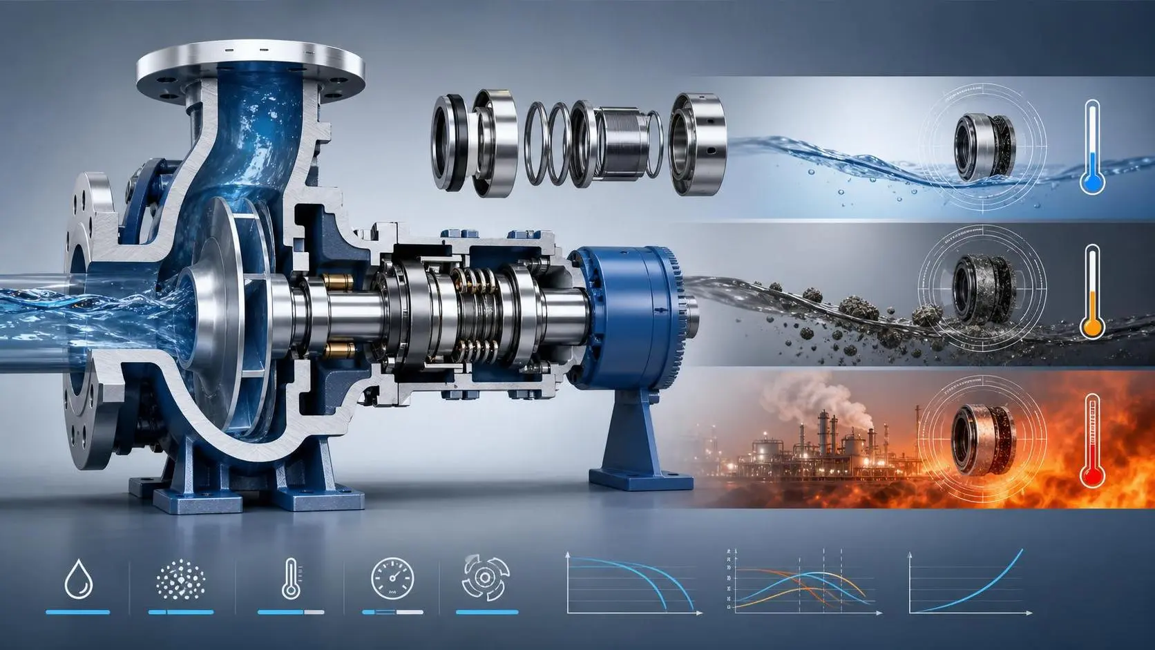 How to Choose Mechanical Seals for Industrial Applications by Fluid and Operating Conditions