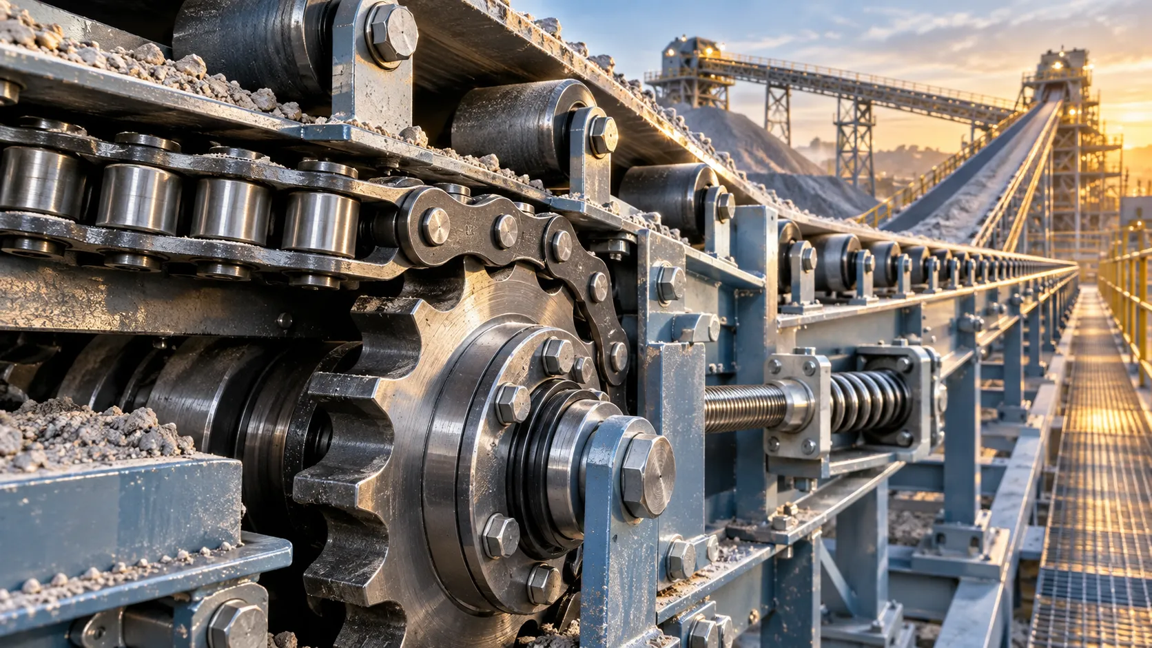 Selecting Low-Maintenance Chain Components for Dusty, High-Load Conveyors
