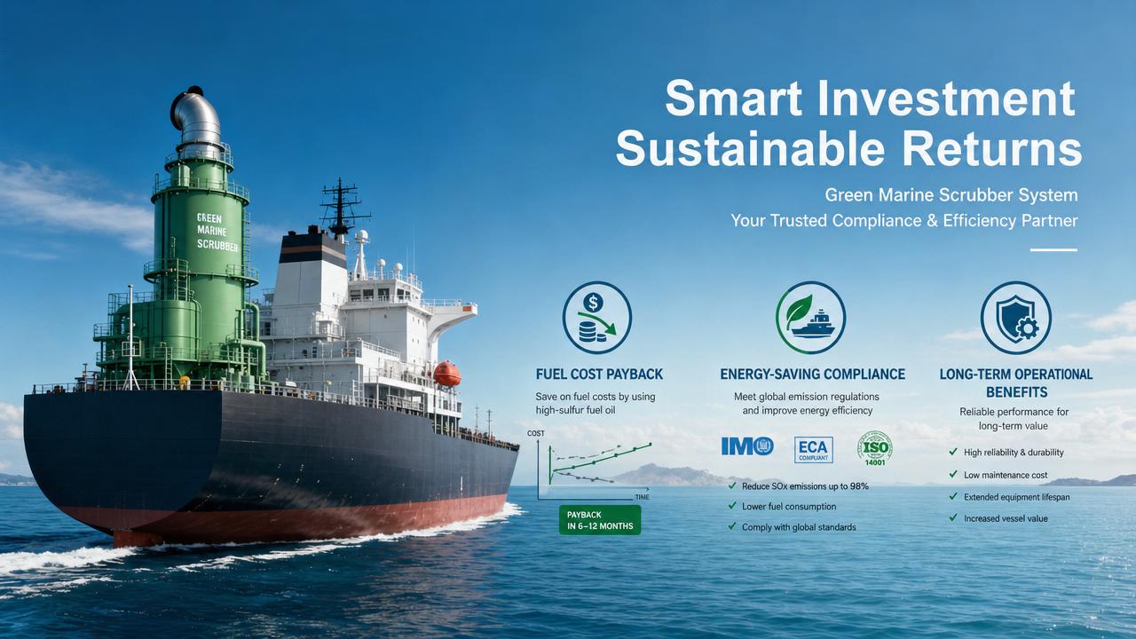 When does a green marine scrubber pay back its cost?