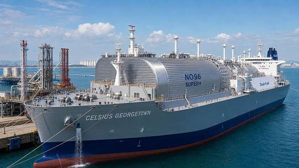 China's First 180,000-m³ LNG Carrier 'CELSIUS GEORGETOWN' Delivered with DNV G3 Cryogenic Certification