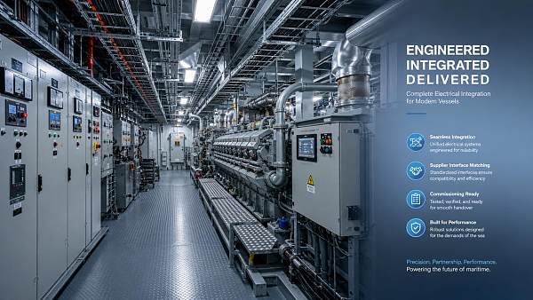 What delays electrical integration most in shipbuilding?
