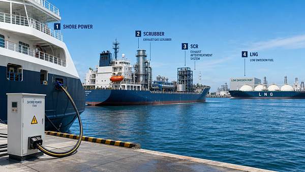 Maritime Emission Control Solutions Compared: Scrubbers, SCR, LNG, and Shore Power