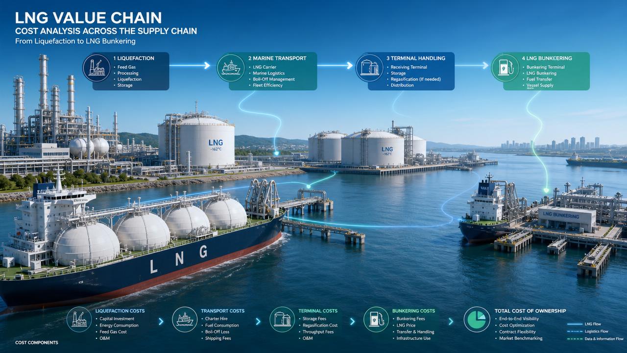 LNG Transport Chain Cost Analysis: What Drives Delivered Cost From Liquefaction to Bunkering