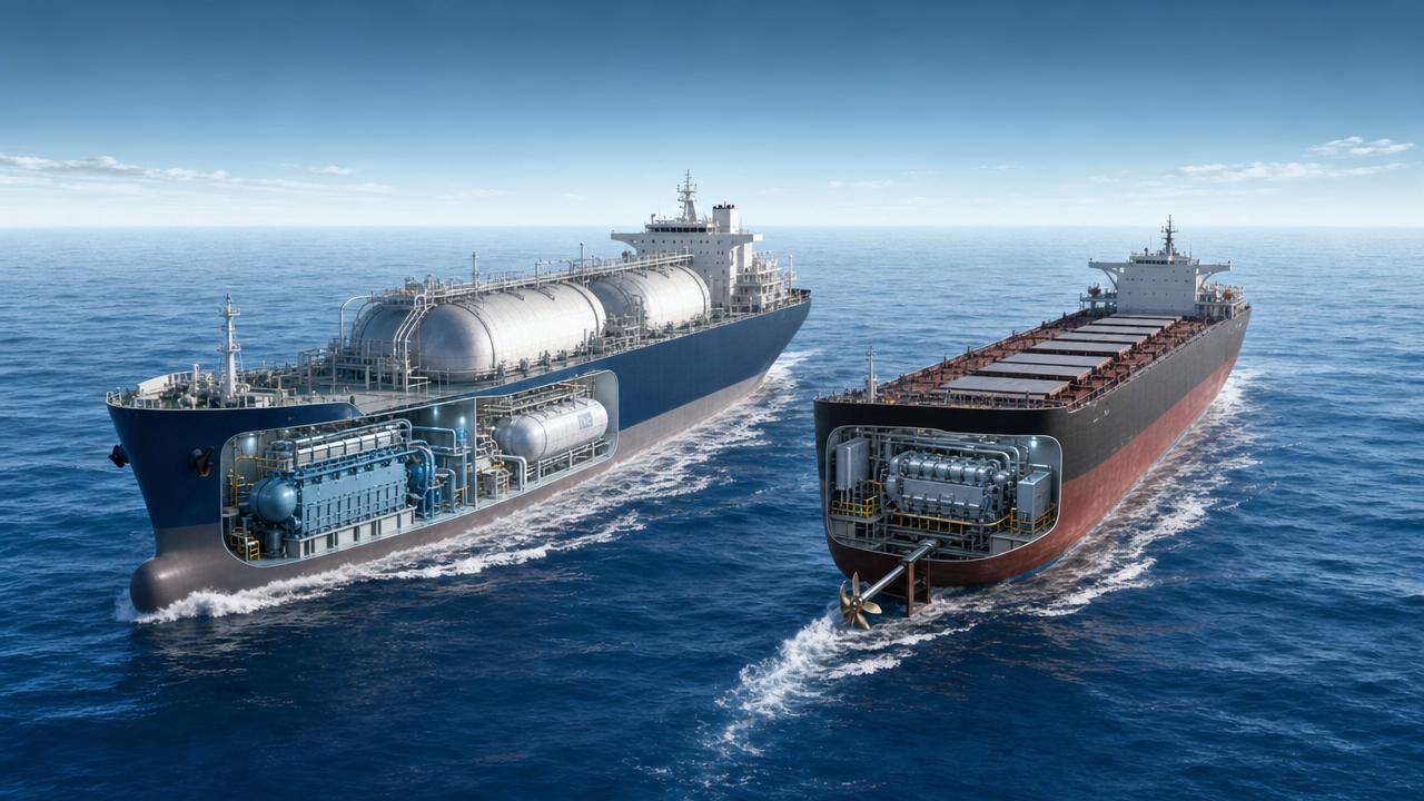 Dual-Fuel Marine Engine vs Conventional Diesel: Efficiency, Fuel Flexibility, and Compliance