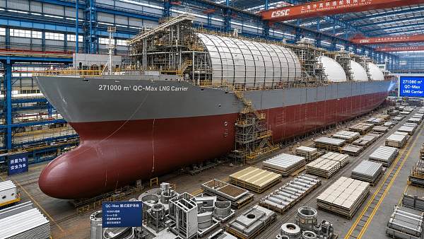 Shanghai Starts First 271,000-cbm QC-Max LNG Carrier