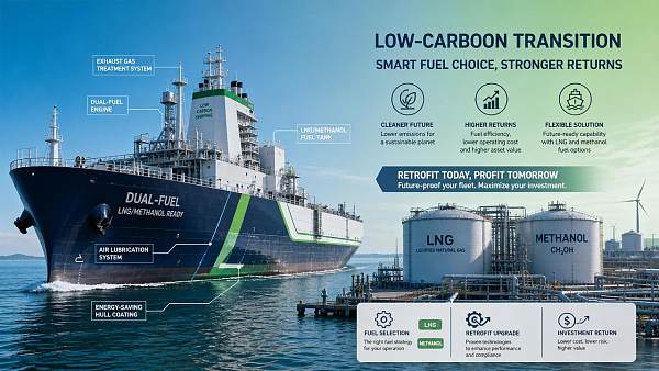 Marine Decarbonization Strategies for Shipowners: Fuel Options, Retrofits, and ROI