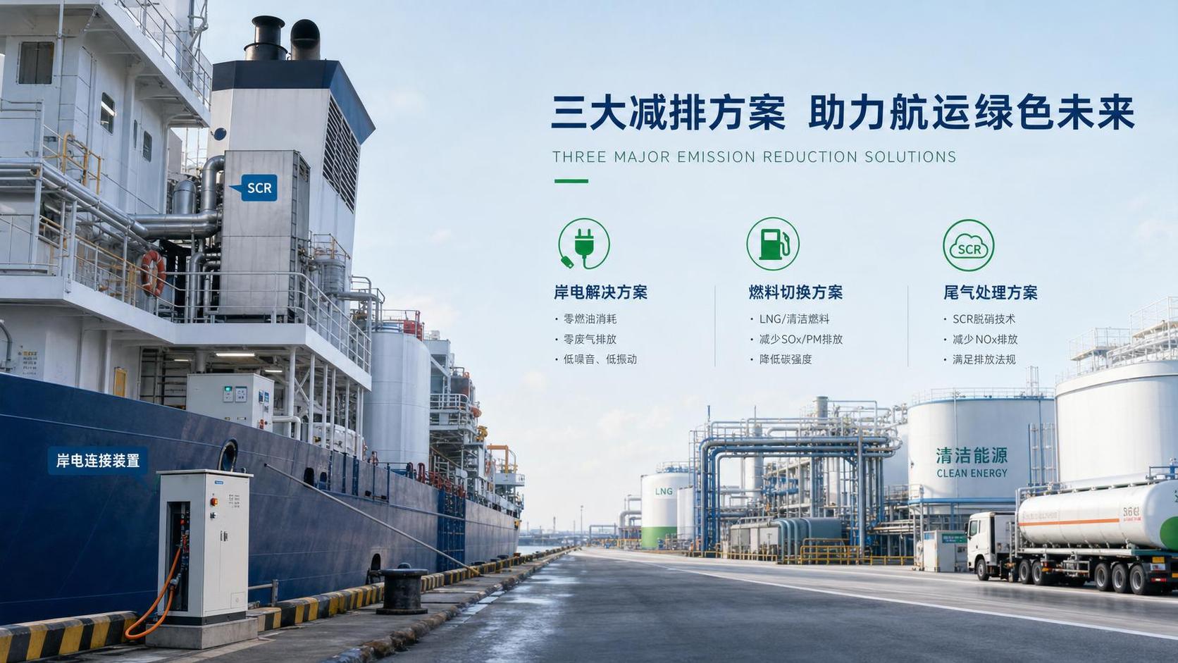 Maritime Emission Reduction Options Compared: Fuel Switching, SCR, Shore Power, and ROI