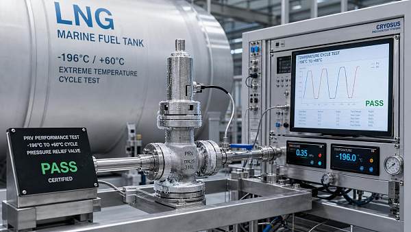 IMO Rule Takes Effect on LNG Tank PRV Cryogenic Testing