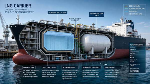 LNG Containment Systems Explained: Types, Boil-Off Control, and Key Design Standards