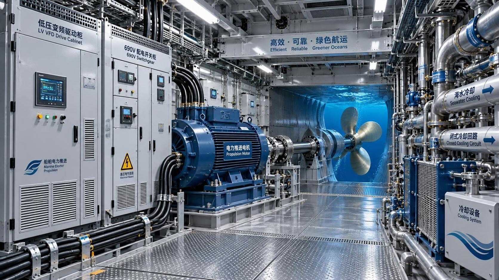 How to Select Low-Voltage Marine Drives for Electric Propulsion Below 1 kV