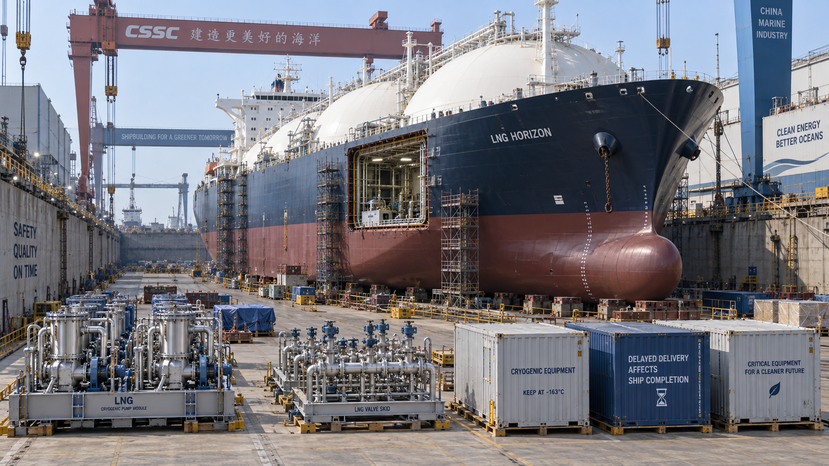 Can Shipping Delays Invalidate a Shipbuilding Project Schedule?