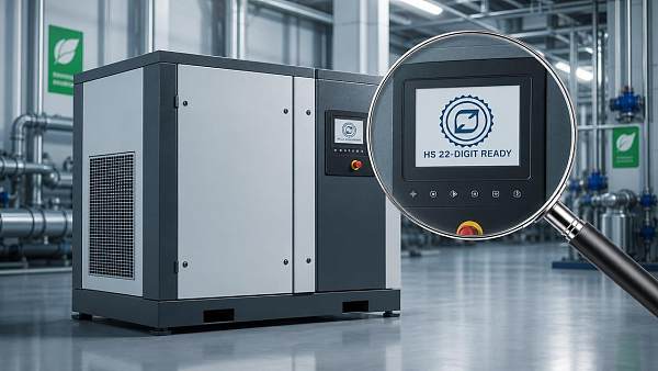 China Customs Implements HS Code 22nd Digit for Air Compressor Exports