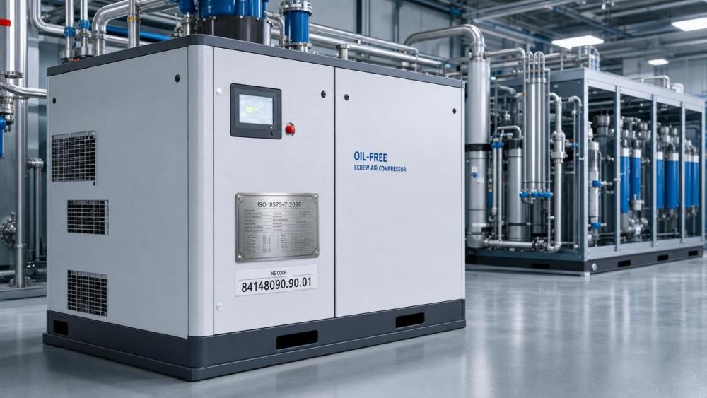 China Customs Implements 22-Digit HS Codes for Air Compressor Exports