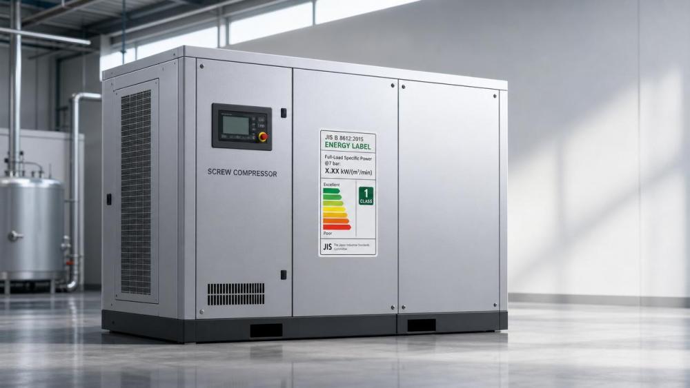 Japan Mandates 'Full-Load Specific Power @7bar' on Screw Compressor Labels