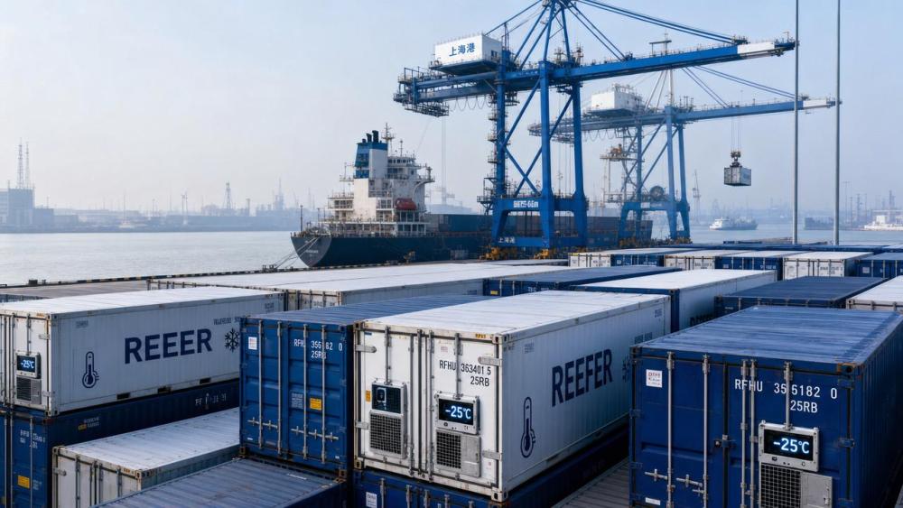 Red Sea Disruption Sends Shanghai Port Reefer Rates to $13,200|FEU