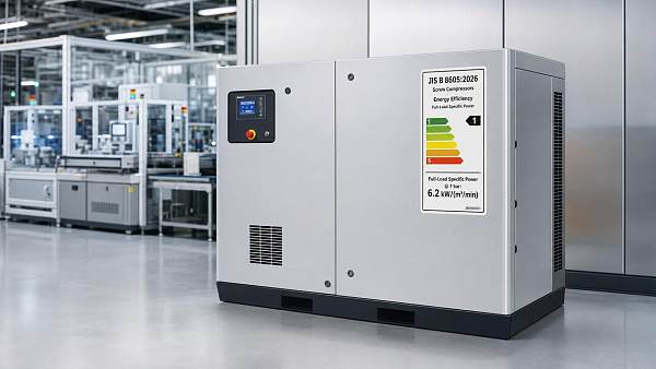 Japan METI Revises JIS B 8605: Screw Compressors Must Label 'Full-Load Specific Power @ 7 bar'