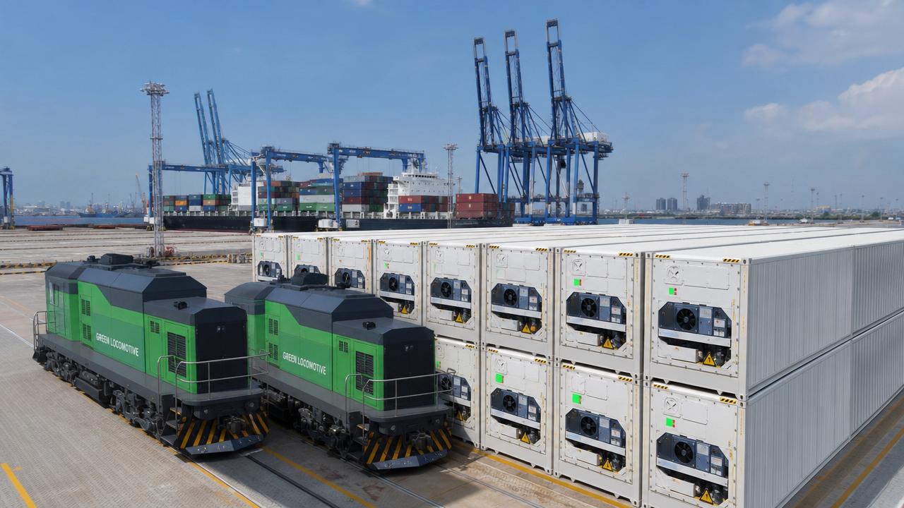 Guangzhou Port Launches Tender for 3500kW Green Locomotives, Boosting Industrial Chillers Demand