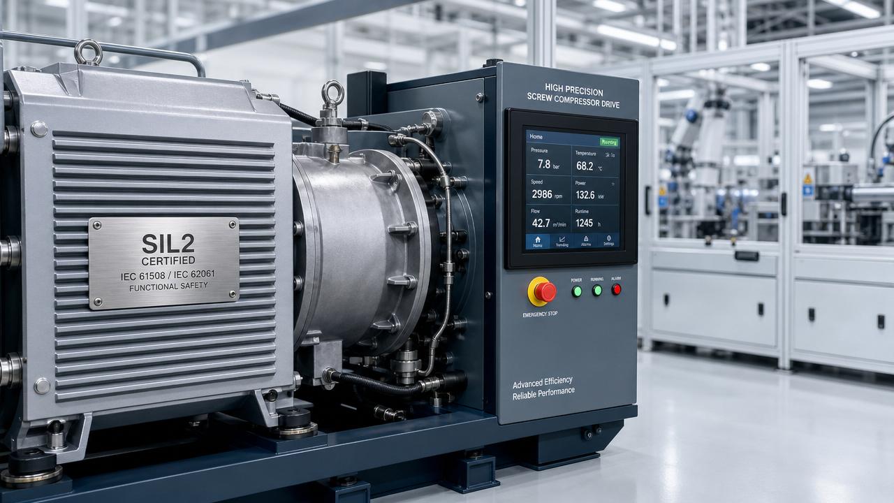 Saudi SASO Mandates IEC 61508 SIL2 Certification for Screw Compressor Drives