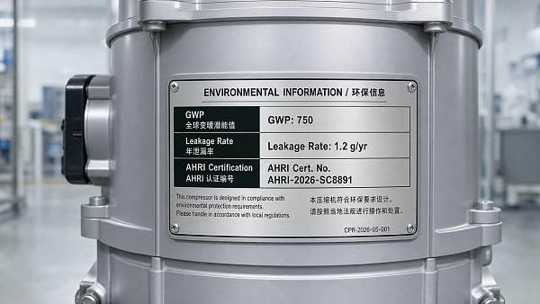 US EPA Mandates GWP and Leak Rate Labeling for Imported Scroll Compressors Starting July 2026