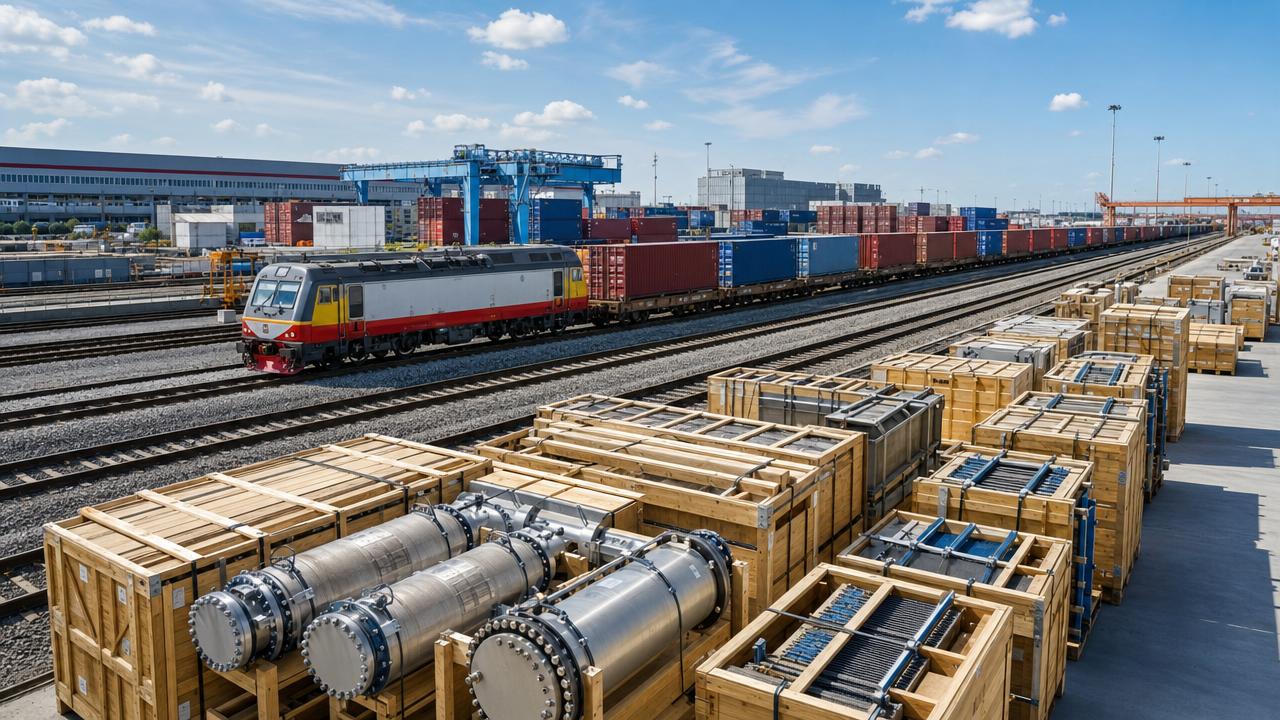 China-Europe Rail Corridor Tops 2,000 Trains as Heat Exchanger Export Delivery Falls to 28 Days
