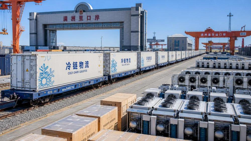 Manzhouli Rail Cold-Chain Volume Hits Weekly High Manzhouli Rail Cold-Chain Volume Hits Weekly High