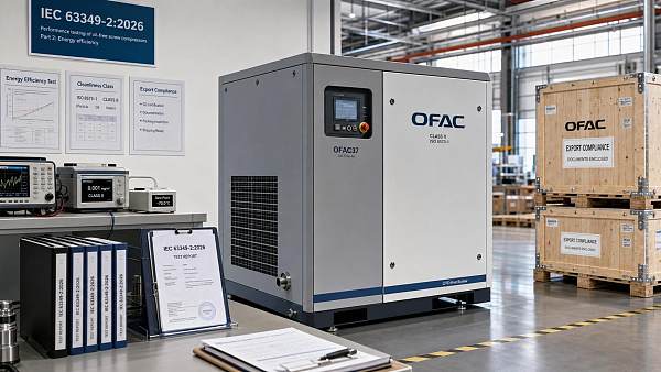 IEC 63349-2:2026 Takes Effect for Oil-Free Screw Compressors