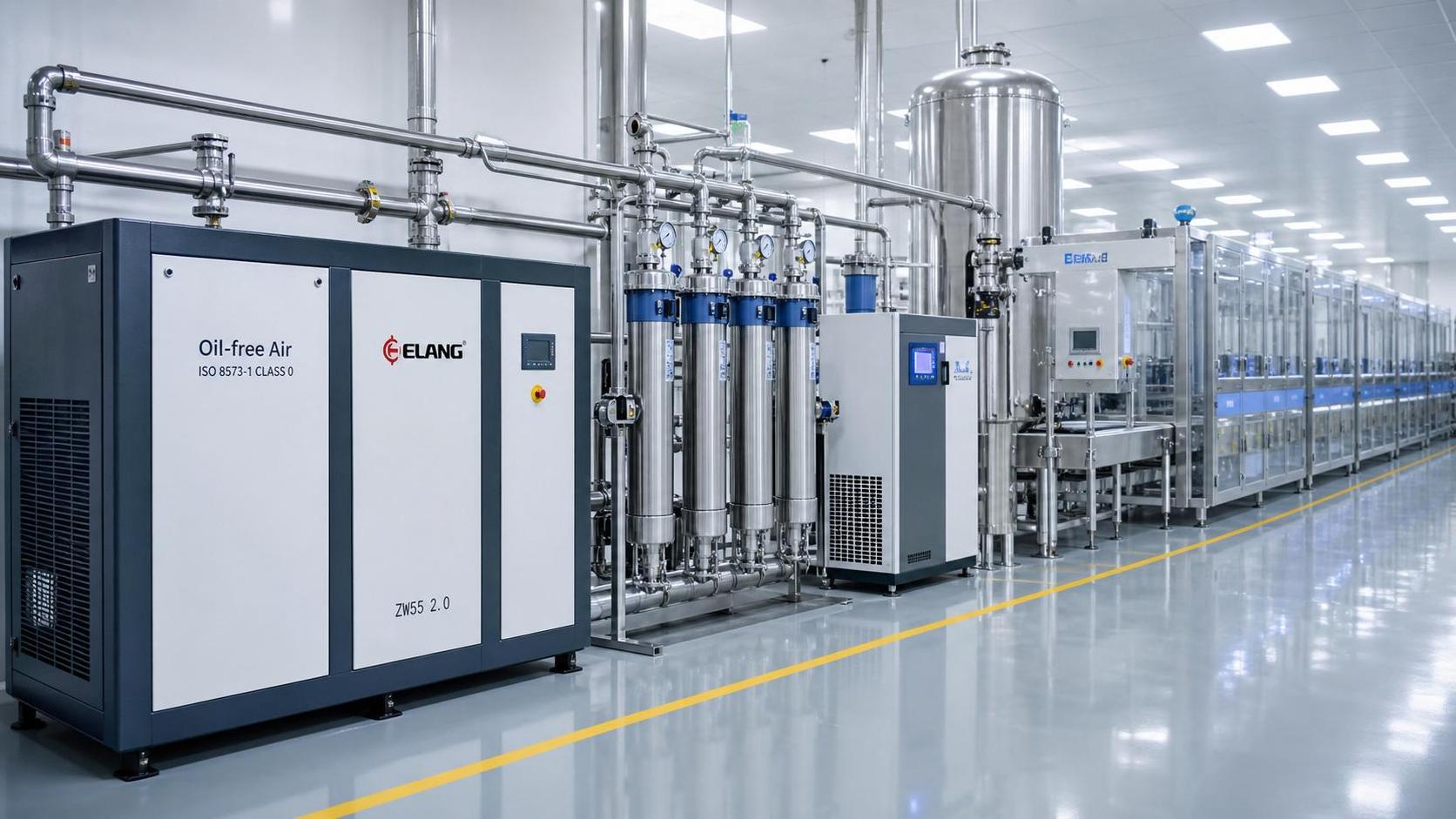 Pure Air Compression Systems for Clean Production Lines
