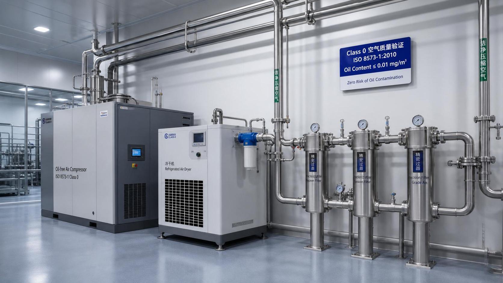 Compressed Air Class 0 vs Oil-Free: What Really Matters