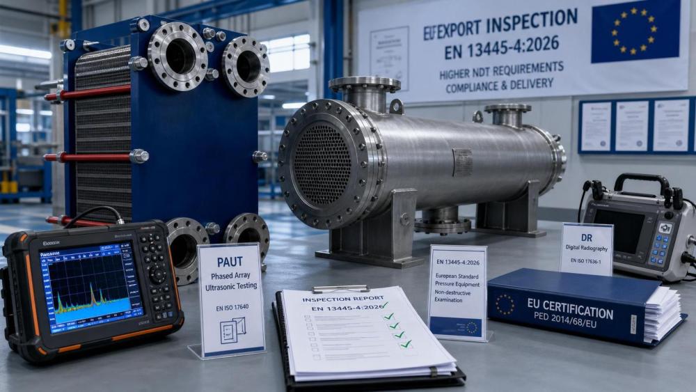 EU EN 13445-4:2026 Tightens NDT Rules for Heat Exchangers EU EN 13445-4:2026 Tightens NDT Rules for Heat Exchangers