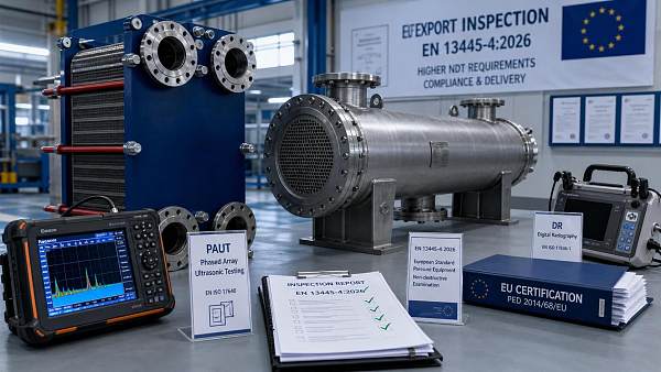 EU EN 13445-4:2026 Tightens NDT Rules for Heat Exchangers